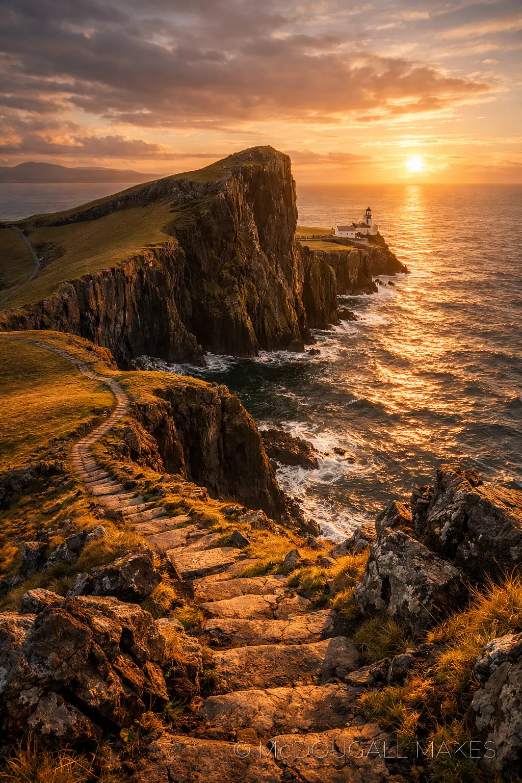 Neist Point|Skye|Perspective|Vertical|Path|Scale|Landscape