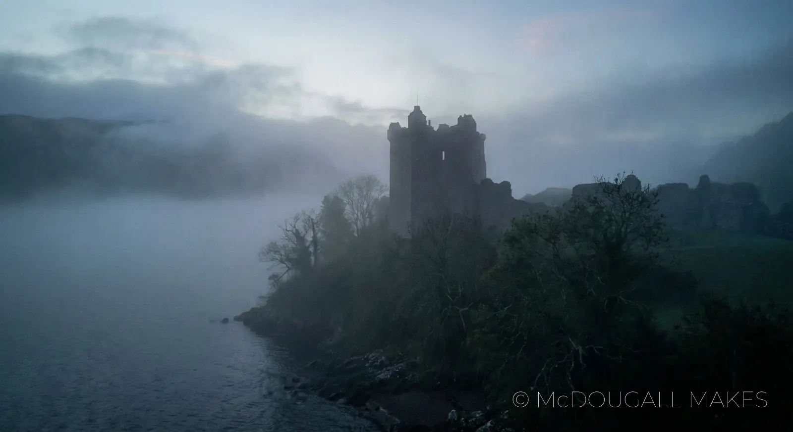 Urquhart Castle|Loch Ness|Mist|Fog|Ethereal|Ruins|Highlands