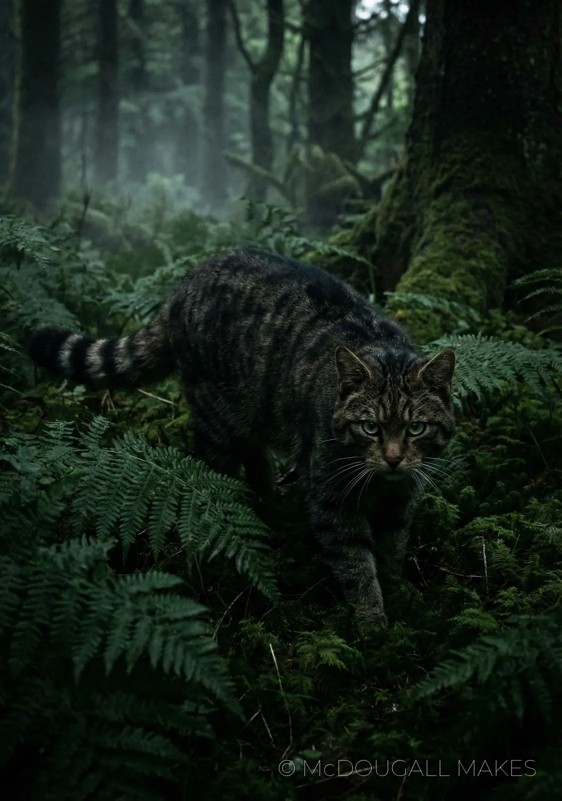 Wildcat|Wildlife|Rare|Highlands|Forest|Predator|Moody
