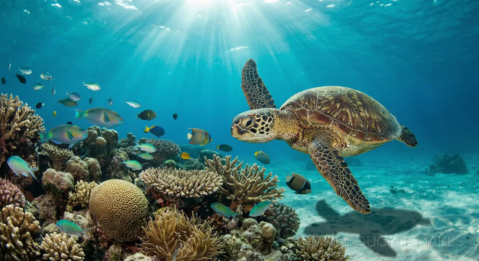 Sea Turtle|Ocean|Coral Reef|Underwater|Nature|Turquoise|Peace