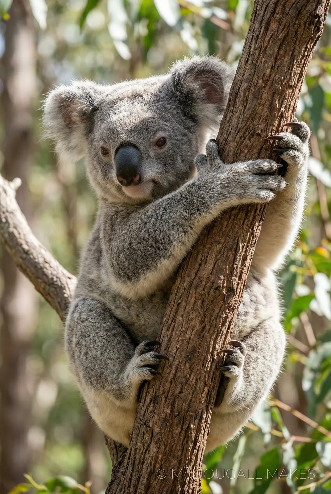 Koala|Australia|Marsupial|Nature|Soft|Vertical|Eucalyptus